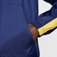 Nike Tottenham Hotspur Woven Trainingspak Hooded 2024-2025 Donkerblauw Geel Wit