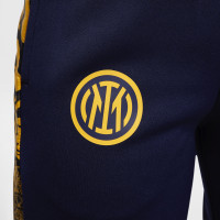 Nike Inter Milan Strike Trainingspak Full-Zip Hooded 2024-2025 Kids Donkerblauw Goud