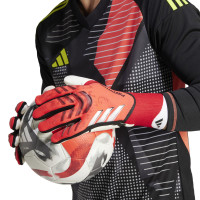 adidas Predator Pro Gants de Gardien de But Rouge Blanc Noir