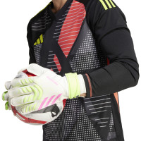 adidas Predator Training Gants de Gardien de But Blanc Jaune Néon Rose
