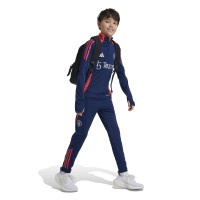 adidas Manchester United Haut d'Entraînement 1/4-Zip 2024-2025 Enfants Bleu Foncé Rouge Argenté