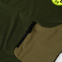 PUMA Borussia Dortmund Pumatech Pocket T-Shirt 2024-2025 Donkergroen Olijfgroen Geel