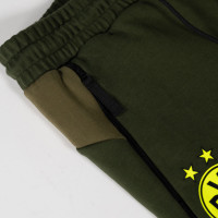 PUMA Borussia Dortmund Pumatech Trainingsbroek 2024-2025 Olijfgroen Donkergroen Geel
