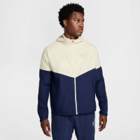 Nike Sportswear Air Survêtement Full-Zip Woven Bleu Foncé Beige Rouge Argenté