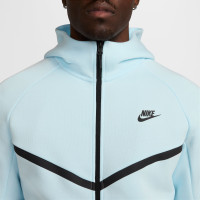 Nike Tech Fleece Sportswear Veste Bleu Clair Noir