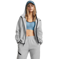 Under Armour Unstoppable Fleece Joggingpak Full-Zip Hooded Dames Grijs Zwart