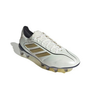 adidas Copa Pure 3 Elite Tease Gazon Naturel Chaussures de Foot (FG) Blanc Doré Noir