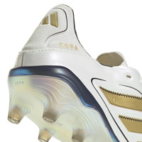 adidas Copa Pure 3 Elite Tease Gazon Naturel Chaussures de Foot (FG) Blanc Doré Noir