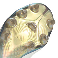 adidas Copa Pure 3 Elite Tease Gazon Naturel Chaussures de Foot (FG) Blanc Doré Noir