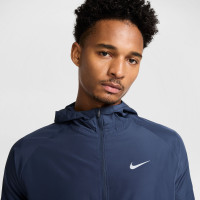 Nike Miler Repel Survêtement Full-Zip Bleu Foncé Argenté
