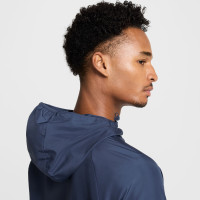 Nike Miler Repel Survêtement Full-Zip Bleu Foncé Argenté