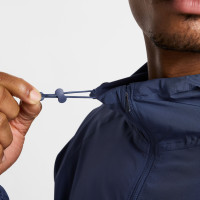 Nike Miler Repel Survêtement Full-Zip Bleu Foncé Argenté