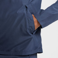 Nike Miler Repel Survêtement Full-Zip Bleu Foncé Argenté