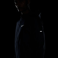 Nike Miler Repel Survêtement Full-Zip Bleu Foncé Argenté