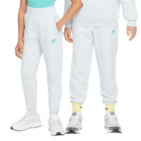 Nike Sportswear Club Fleece Joggingbroek Kids Grijs Turquoise