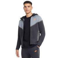 Nike Tech Fleece Sportswear Veste Gris Bleu Gris Foncé Orange