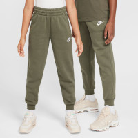 Nike Sportswear Club Fleece Trainingspak Kids Olijfgroen Wit