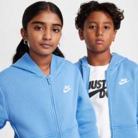 Nike Sportswear Club Fleece Trainingspak Full-Zip Hooded Kids Blauw Wit