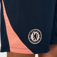 Nike Chelsea Strike Trainingsbroekje 2024-2025 Donkerblauw Lichtroze Goud