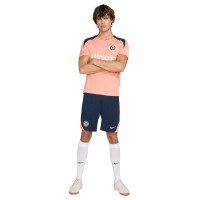 Nike Chelsea Strike Trainingsbroekje 2024-2025 Donkerblauw Lichtroze Goud