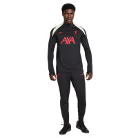 Nike Liverpool Strike Trainingsbroek 2024-2025 Zwart Gebroken Wit Rood