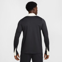 Nike Liverpool Strike Trainingstrui 1/4-Zip 2024-2025 Zwart Rood Gebroken Wit