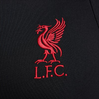 Nike Liverpool Strike Trainingstrui 1/4-Zip 2024-2025 Zwart Rood Gebroken Wit