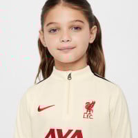 Nike Liverpool Academy Pro Survêtement 1/4-Zip 2024-2025 Tout-Petits Blanc Cassé Noir Rouge