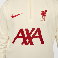 Nike Liverpool Academy Pro Haut d'Entraînement 2024-2025 Tout-Petits Blanc Cassé Rouge