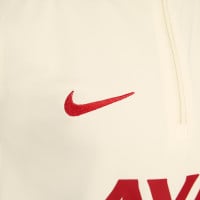 Nike Liverpool Academy Pro Survêtement 1/4-Zip 2024-2025 Tout-Petits Blanc Cassé Noir Rouge