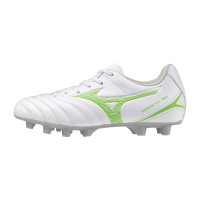 Mizuno Monarcida Neo III Select Gras Voetbalschoenen (FG) Kids Zilver Felgroen