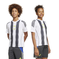 adidas Messi Ensemble Training Enfants Blanc Gris Foncé Néon Jaune Bleu