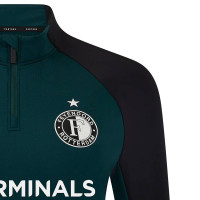 Castore Feyenoord Trainingspak 1/4-Zip 2024-2025 Dames Zwart Donkergroen Wit