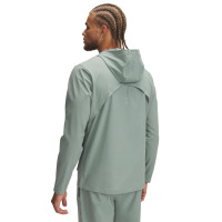Under Armour Outrun The Storm Veste Vert-Gris Jaune