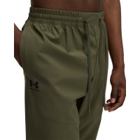 Under Armour Vibe Woven Trainingsbroek Olijfgroen Zwart