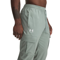 Under Armour Stretch Woven Cargo Trainingspak Full-Zip Mintgroen Wit