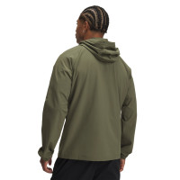 Under Armour Stretch Woven Windbreaker Olijfgroen Zwart