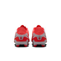 Nike Tiempo Legend 10 Academy Gazon Naturel Gazon Artificiel Chaussures de Foot (MG) Rouge Vif Blanc