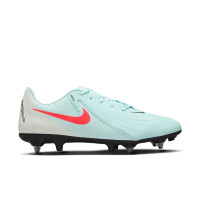 Nike Phantom GX II Academy Crampons Vissés Chaussures de Foot (SG) Anti-Clog Vert Menthe Rouge Noir