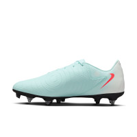 Nike Phantom GX II Academy Crampons Vissés Chaussures de Foot (SG) Anti-Clog Vert Menthe Rouge Noir