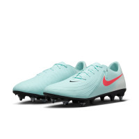 Nike Phantom GX II Academy Crampons Vissés Chaussures de Foot (SG) Anti-Clog Vert Menthe Rouge Noir