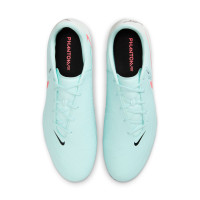 Nike Phantom GX II Academy Crampons Vissés Chaussures de Foot (SG) Anti-Clog Vert Menthe Rouge Noir