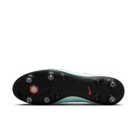 Nike Phantom GX II Academy Crampons Vissés Chaussures de Foot (SG) Anti-Clog Vert Menthe Rouge Noir