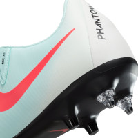 Nike Phantom GX II Academy Crampons Vissés Chaussures de Foot (SG) Anti-Clog Vert Menthe Rouge Noir