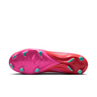 Nike Zoom Mercurial Vapor 16 Academy Gras / Kunstgras Voetbalschoenen (MG) Rood Turquoise Roze