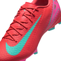 Nike Zoom Mercurial Vapor 16 Academy Gras / Kunstgras Voetbalschoenen (MG) Rood Turquoise Roze
