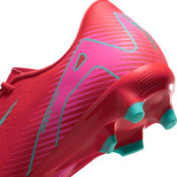 Nike Zoom Mercurial Vapor 16 Academy Gras / Kunstgras Voetbalschoenen (MG) Rood Turquoise Roze