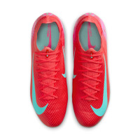 Nike Zoom Mercurial Vapor 16 Pro Gazon Naturel Chaussures de Foot (FG) Rouge Turquoise Rose