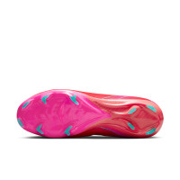 Nike Zoom Mercurial Vapor 16 Pro Gazon Naturel Chaussures de Foot (FG) Rouge Turquoise Rose