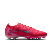 Nike Zoom Mercurial Vapor 16 Elite Gazon Artificiel Chaussures de Foot (AG) Rouge Turquoise Rose